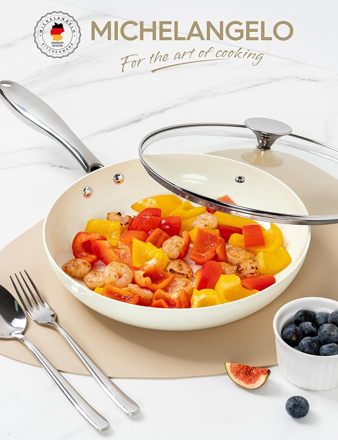MICHELANGELO 12 Inch Frying Pan - Image 6
