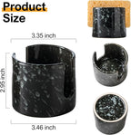 Zoeeker Sponge Holder for Kitchen, Ceramic Sink Caddy Scrub Sponge Rack Dish - Image 3