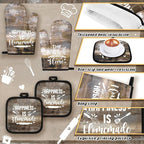 Fourluoo 10 Pcs Farmhouse Kitchen Decor and Accessories Set 4 Kitchen Towels 2 - Image 5
