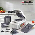 Mueller Pro-Series 10-in-1, 8 Blade Stainless Steel Multi Vegetable Chopper And - Image 7
