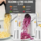 Zulay Kitchen Rotary Cheese Grater 5 Blade Cheese Shredder - Image 6