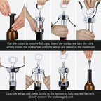Wine Opener with Stopper, Cutter - Image 7