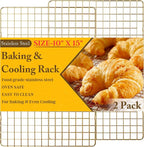 2-Pack Cooling Racks for Cooking and Baking by QukakaHomeCare