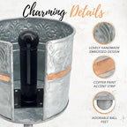 Autumn Alley Farmhouse Galvanized Kitchen Paper Towel Holder – Vintage Style - Image 3