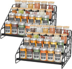 Bunoxea Spice Rack 4 Tier Kitchen Cabinet Organizer, Countertop Spice Rack by Bunoxea