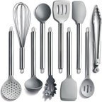 COOK WITH COLOR Silicone Cooking Utensils, Kitchen Utensil Set, Cooking Utensils by CookwithColor