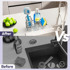 SWTYMIKI Kitchen Sink Caddy Sponge Holder, Kitchen Sink Organzier and Storage - Image 6