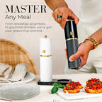 Wooden Salt and Pepper Grinder Set – Refillable Manual Salt and Pepper Mills - Image 9