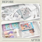 STORi SimpleSort 2-Piece Stackable Clear Drawer Organizer Set | 15" x 6" x 2" - Image 6