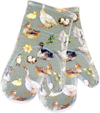 Oven Mitts Set of 2 with Transparent Clear Silicone Shell and Nice Duck - Image 7