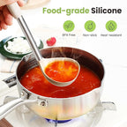Cooking Utensils Set, 446°F Heat Resistant Food Grade Spatula Set, BPA Free - Image 2