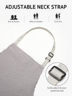 Syntus Apron for Men Women, Adjustable Cooking Kitchen Chef Aprons - Image 4