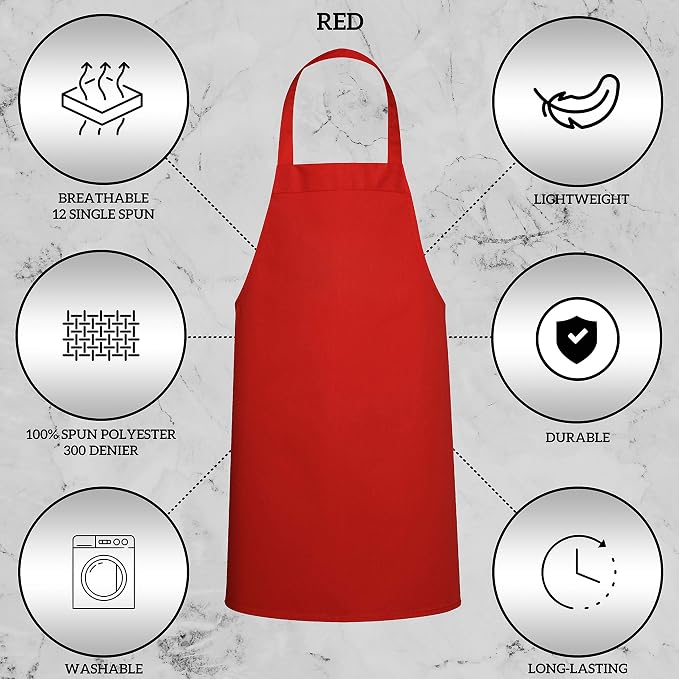 GREEN LIFESTYLE 12 Pack Bib Apron - Image 4