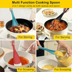 Beijiyi 3 Pack Silicone Spatula Spoon, 12.6 In, BPA-Free Seamless Design - Image 6