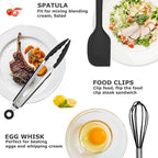 Silicone Kitchen Cooking Utensils Set Kitchen Spatula Set - Image 2