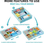 Marbrasse Expandable Desk Drawer Organizer, Mesh Drawer Organizer Tray - Image 5