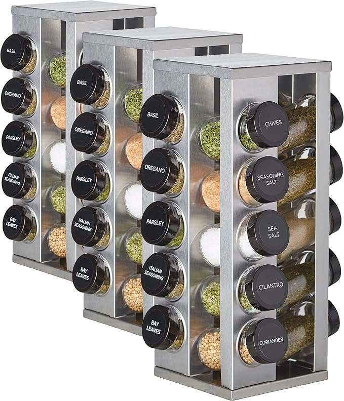 Kamenstein 20 Jar Heritage Revolving Countertop Spice Rack Organizer by Kamenstein