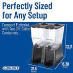 Carlisle FoodService Products Trimline Double Base Rectangular Beverage - Image 3