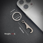 Titanium Bottle Opener, Small Keychain Beer Bottle Opener Can Opener - Image 2