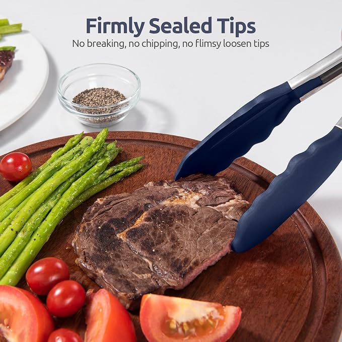 600ºF Heat Proof Kitchen Tong: U-Taste 7" Silicone Cooking Tong - Image 9