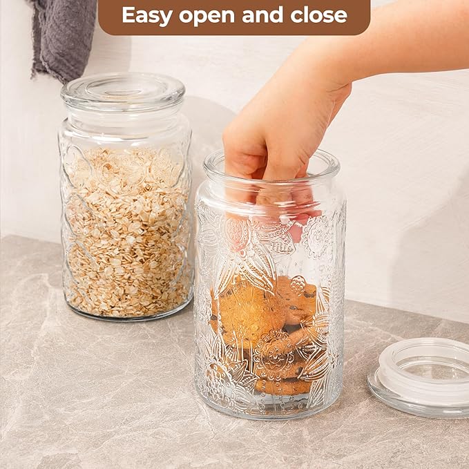 Adodeen 32oz Vintage Glass Jar - Image 6