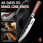 Huusk Japanese Chef Knife 8 Inch Gyuto Knife, Professional Sharp Kitchen Knives - Image 3