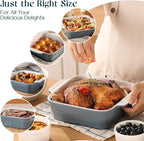 DOWAN 8x8 Baking dish, Square Baking Pan, Ceramic Casserole Dishes - Image 7