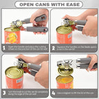 Manual Can Opener with Magnet, Heavy Duty Hand Can and Bottle Opener with - Image 5