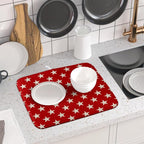 Patriotic July of 4th Red Star Dish Drying Mat - Image 6