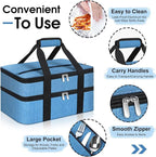 Double Insulated Casserole Carrier, Portable Casserole Carrier - Image 3