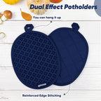 Oven Mitts and Pot Holders 4 Sets, Heat Resistant 500 ℉ Oven Mitt and Pot Holder - Image 4