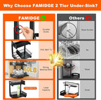 Under Sink Organizer, 2 Packs 2 Tier Under Sink Organizers and Storage - Image 4