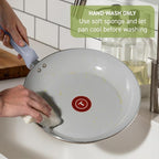 T-Fal Refresh Ceramic Nonstick Cookware Set, Oven Safe to 350°F, Ceramic Pots - Image 9