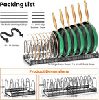 MUDEELA Pots and Pans Organizer Rack - Image 7