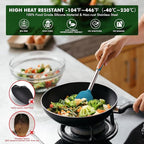 HOTEC 446°F Heat Resistant Silicone Kitchen Utensils, Cooking Utensil Set - Image 6