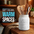 Comfify Wide Mouth Mason Jar Utensil Holder Decorative Kitchenware Organizer - Image 5