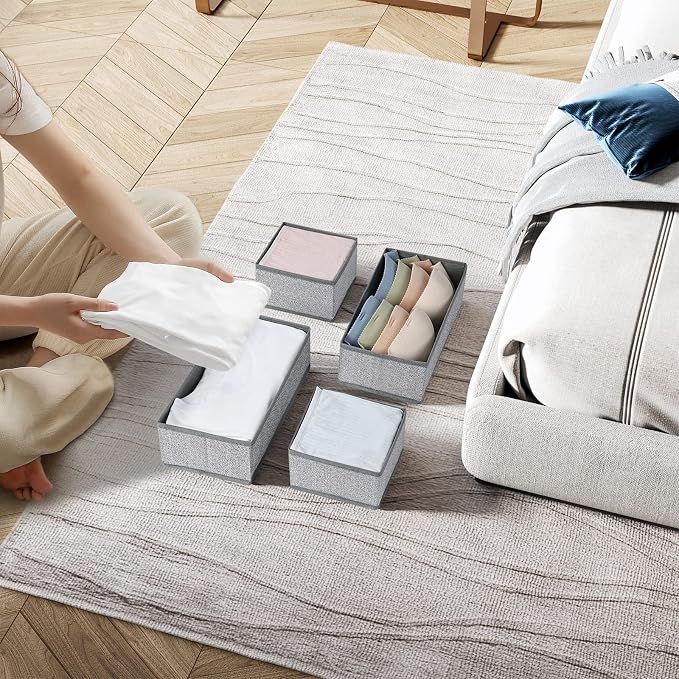 DIMJ Drawer Organizer Clothes, Dresser Organizer - Image 8