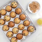 LIANYU 2 Pack Cookie Sheets for Baking, Stainless Steel Baking Tray Pan - Image 6