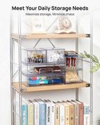 Vtopmart Clear Stackable Storage Drawers Set of 5, Plastic Organizer Bins - Image 3
