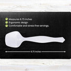 PARTY BARGAINS Disposable White Plastic Serving Spoons 8.75″ – Heavy-Duty White - Image 3