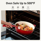 DishDelight Enameled Cast Iron Cookware Set, 7 Piece Induction Dutch Oven Set - Image 4