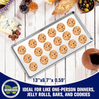 Mimorou 12 Pcs Baking Sheet Stainless Steel Cookie Small Metal Sheet Pans - Image 5