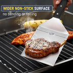 Metal Spatula Set of 2, HaSteeL Stainless Steel Large Griddle Spatulas - Image 3