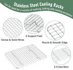 Homikit Cookie Sheet with Rack, 10 x 8 Inch Stainless Steel Small Baking Sheet - Image 4