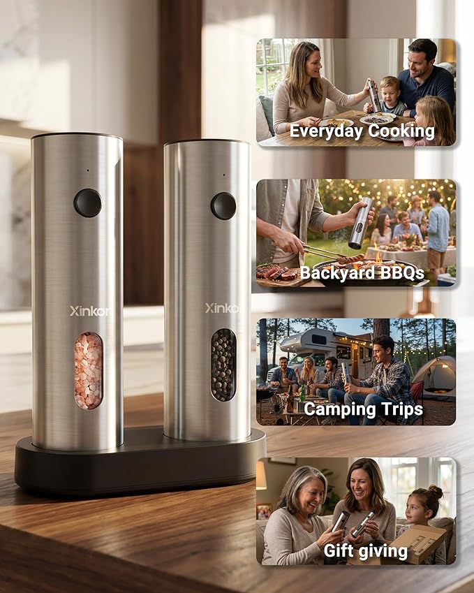 Electric Salt and Pepper Grinder Set - Image 9