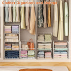 Yociyoga 8-Tier Stackable Closet Organizers and Storage Shelves, Foldable - Image 8