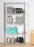 Amazon Basics 5-Shelf Adjustable Heavy Duty Steel Wire Rack, Space Saving - Image 2