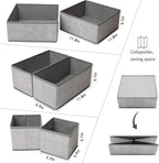 Criusia Foldable Underwear Drawer Organizer, Closet Dividers, Storage Box - Image 4