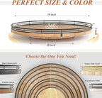 18" Lazy Susan Oak Wood Turntable Organizer - Image 6