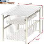 Simple Houseware Stackable Sliding Basket Organizer Drawer - Image 3